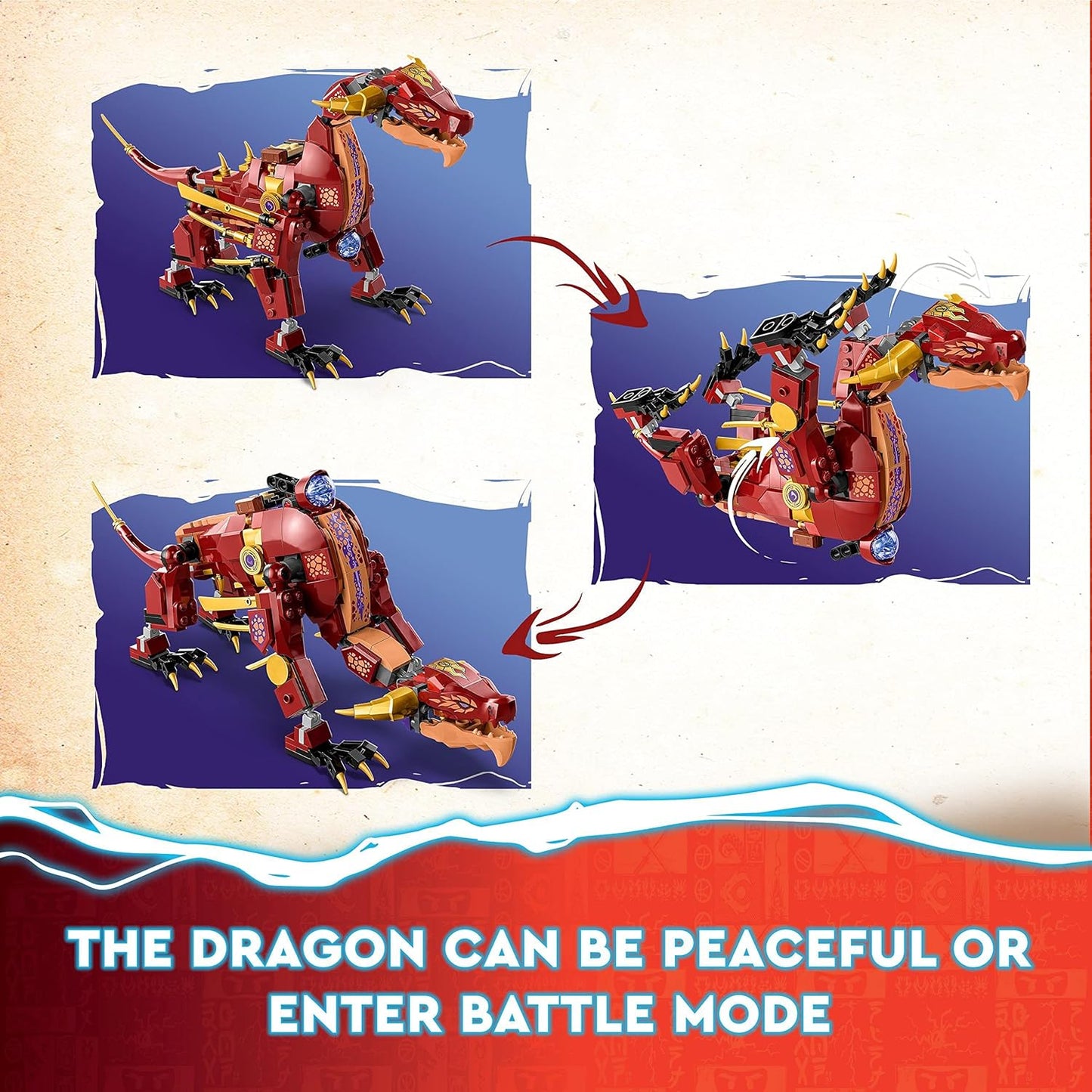 LEGO® | Ninjago: Heatwave Transforming Lava Dragon (71793)