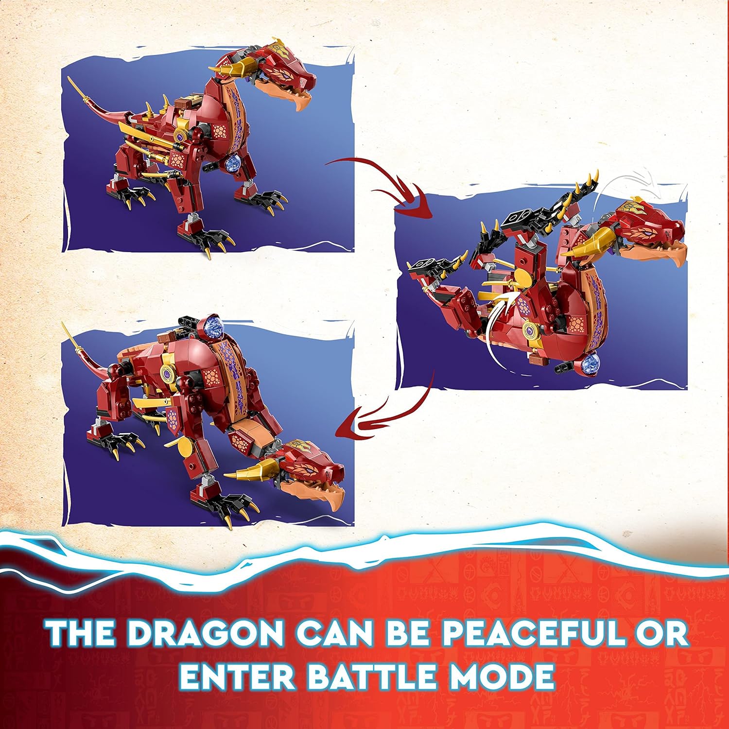 LEGO® | Ninjago: Heatwave Transforming Lava Dragon (71793)