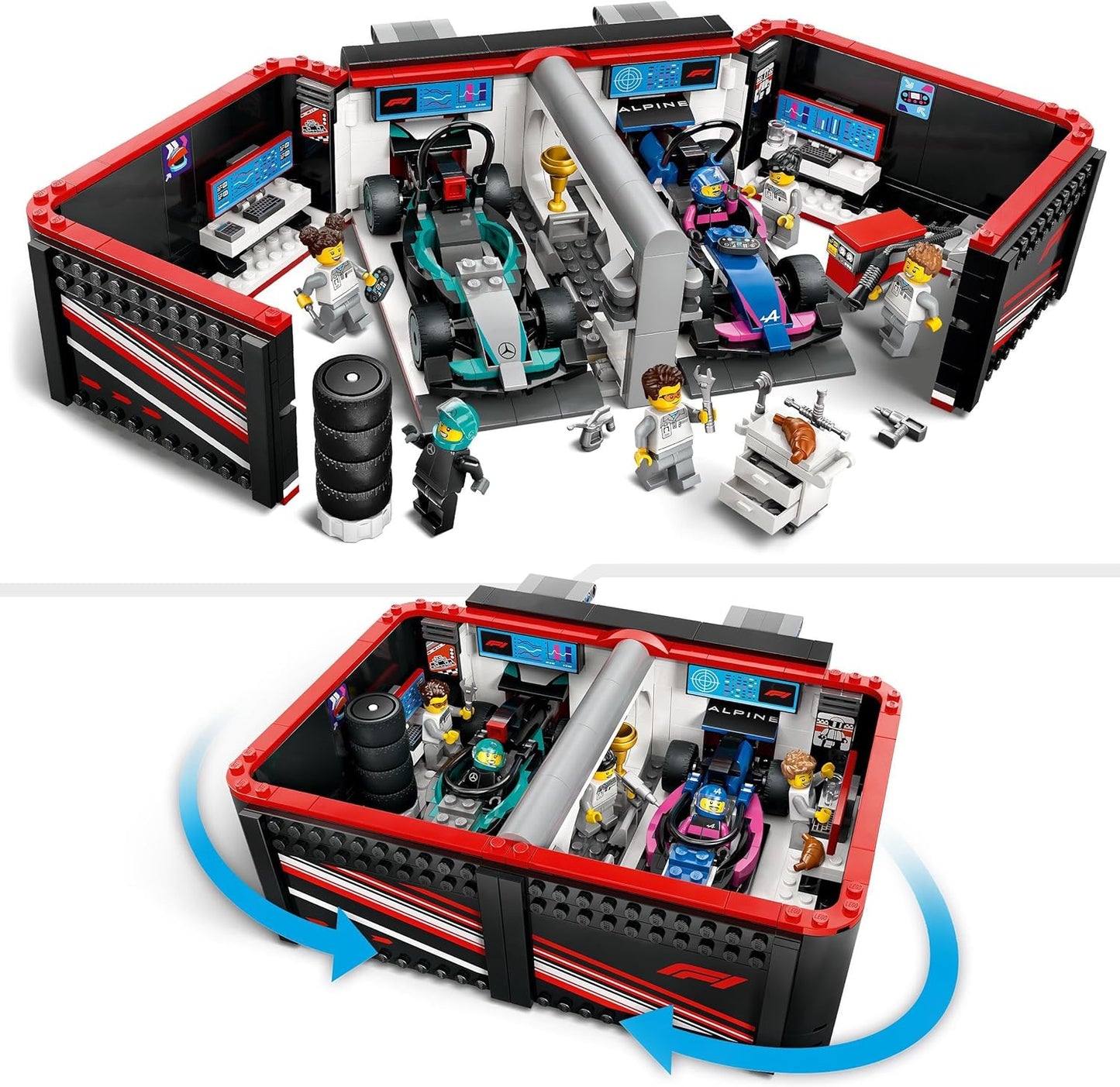 LEGO® | City: F1 Garage & Mercedes-AMG & Alpine Cars (60444)