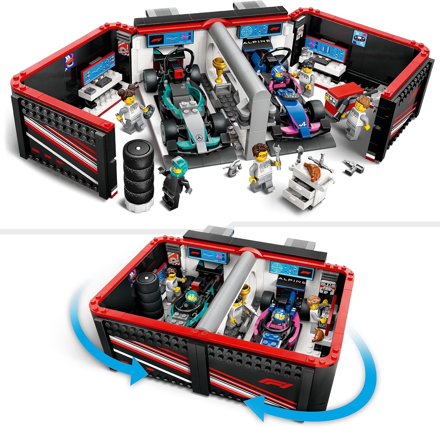 LEGO® | City: F1 Garage & Mercedes-AMG & Alpine Cars (60444)