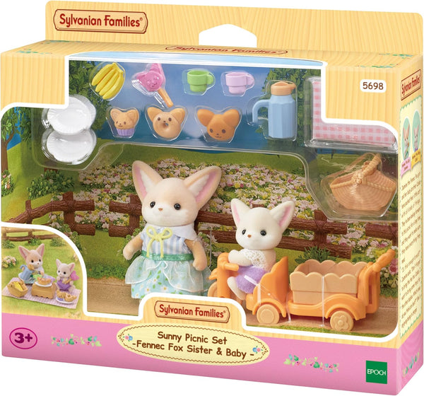Sylvanian Families: Sunny Picnic Set -Fennec Fox Sister & Baby