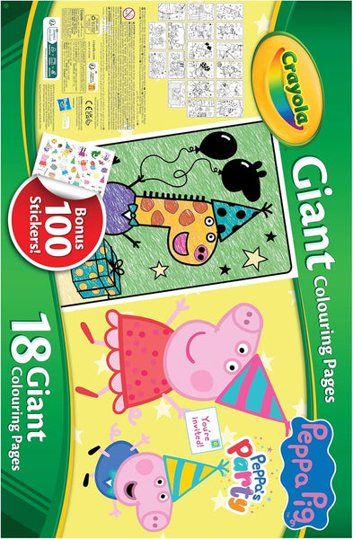 Crayola: Peppa Pig Giant Colouring Pages w/ Stickers