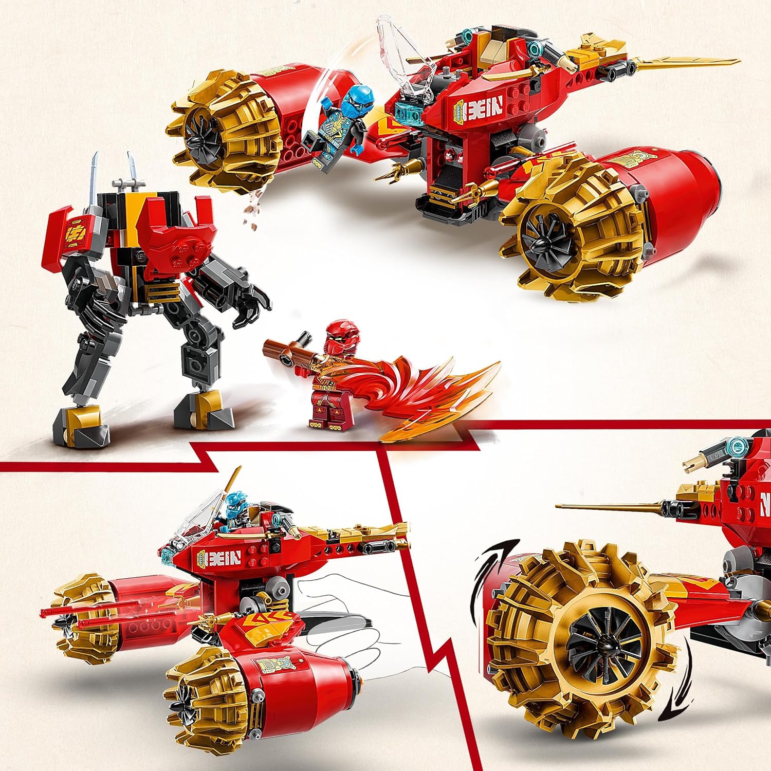 LEGO® | Ninjago: Kai's Mech Storm Rider (71830)