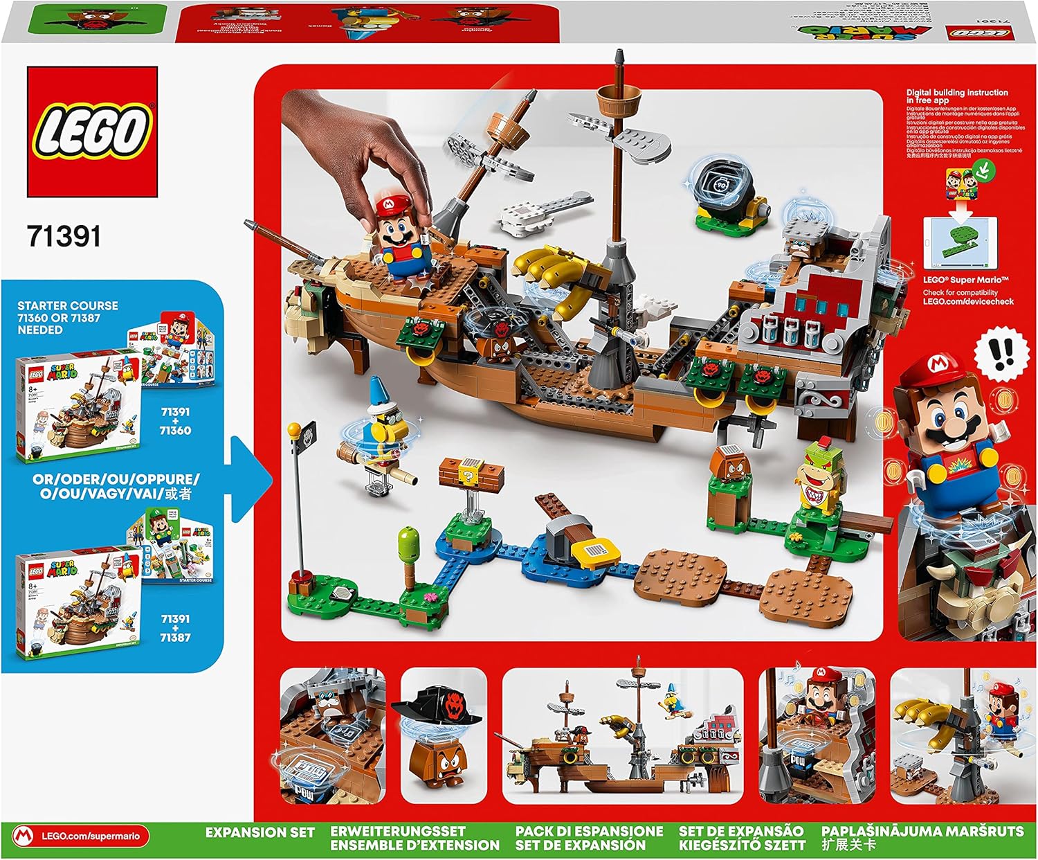 LEGO® | Super Mario: Bowser's Airship Expansion (71391)