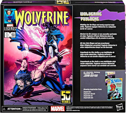 Hasbro Set Figures Marvel Legends Series Wolverine & Lady Psylocke