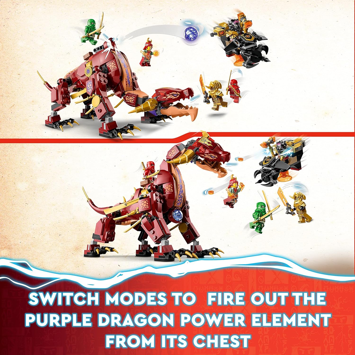 LEGO® | Ninjago: Heatwave Transforming Lava Dragon (71793)
