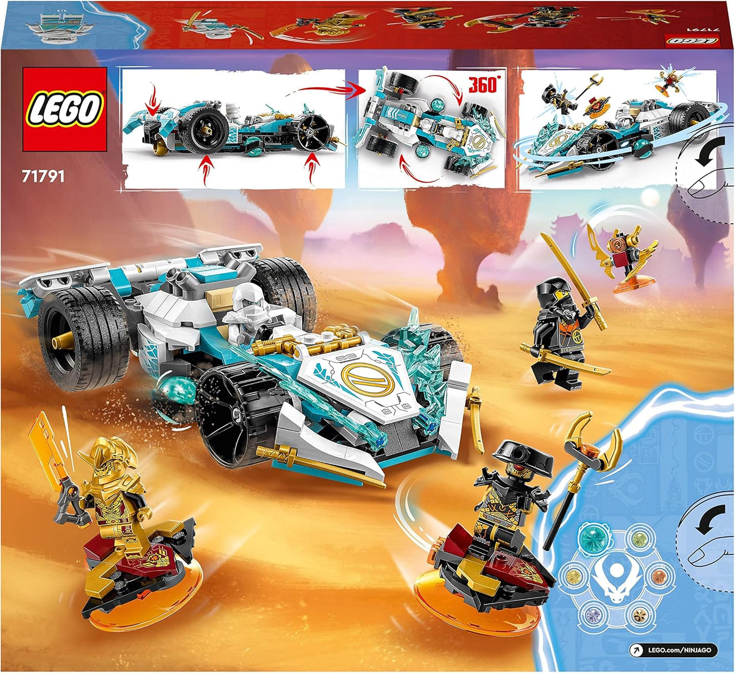 LEGO® | Ninjago: Zane's Dragon Power Spinjitzu Racing Car (71791)