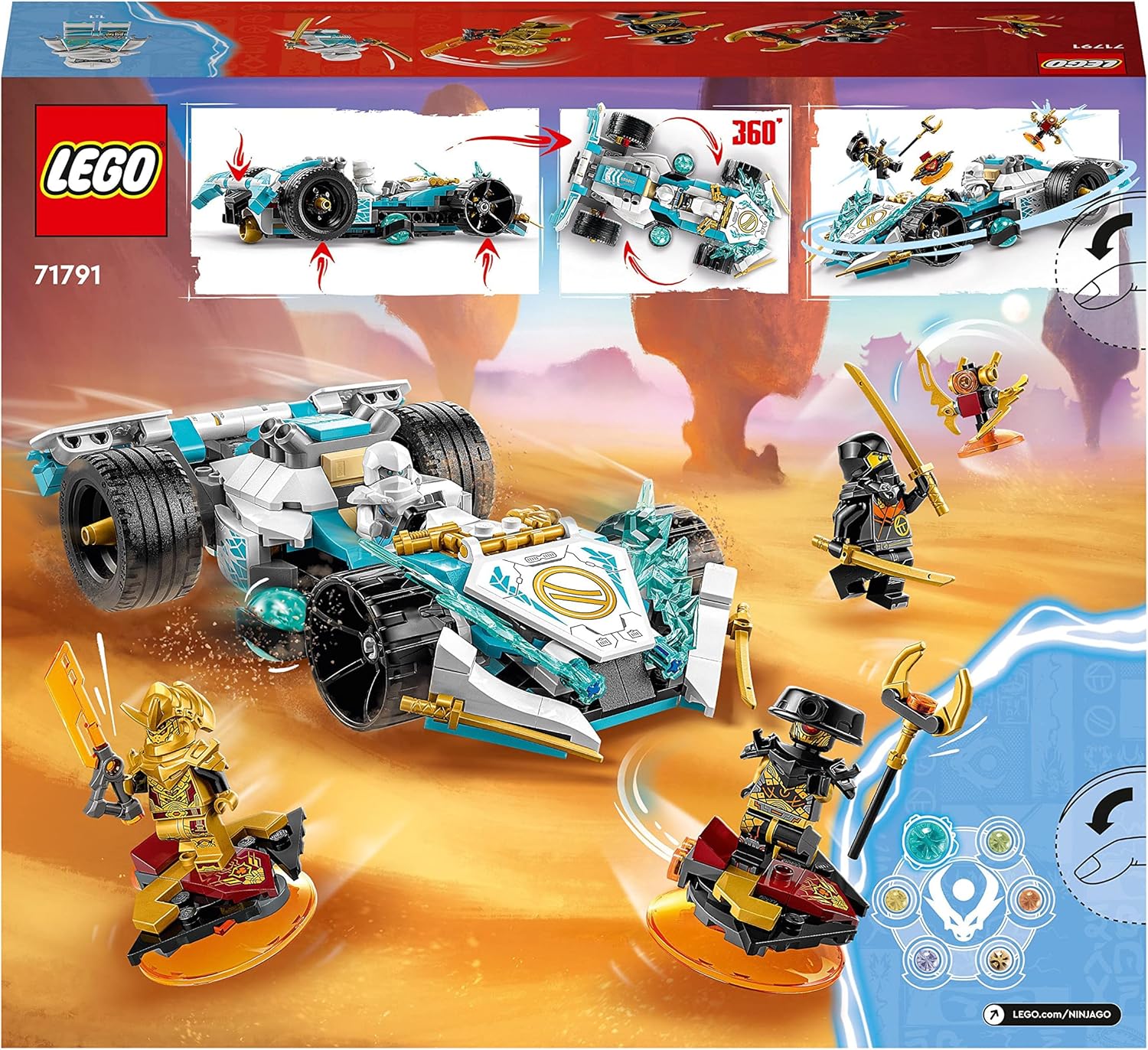 LEGO® | Ninjago: Zane's Dragon Power Spinjitzu Racing Car (71791)