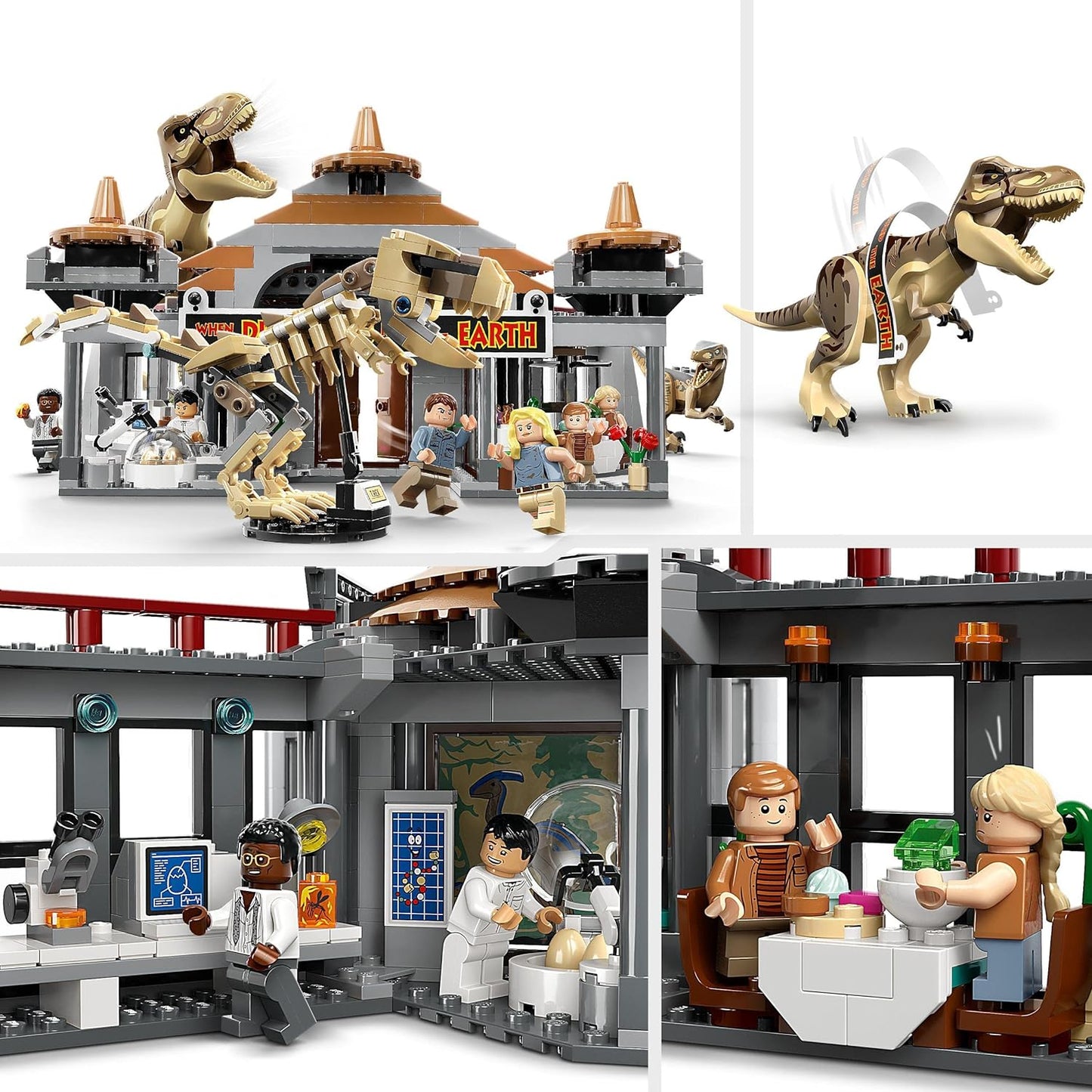 LEGO® | Jurassic Park: Visitor Centre T-Rex & Raptor Attack (76961)