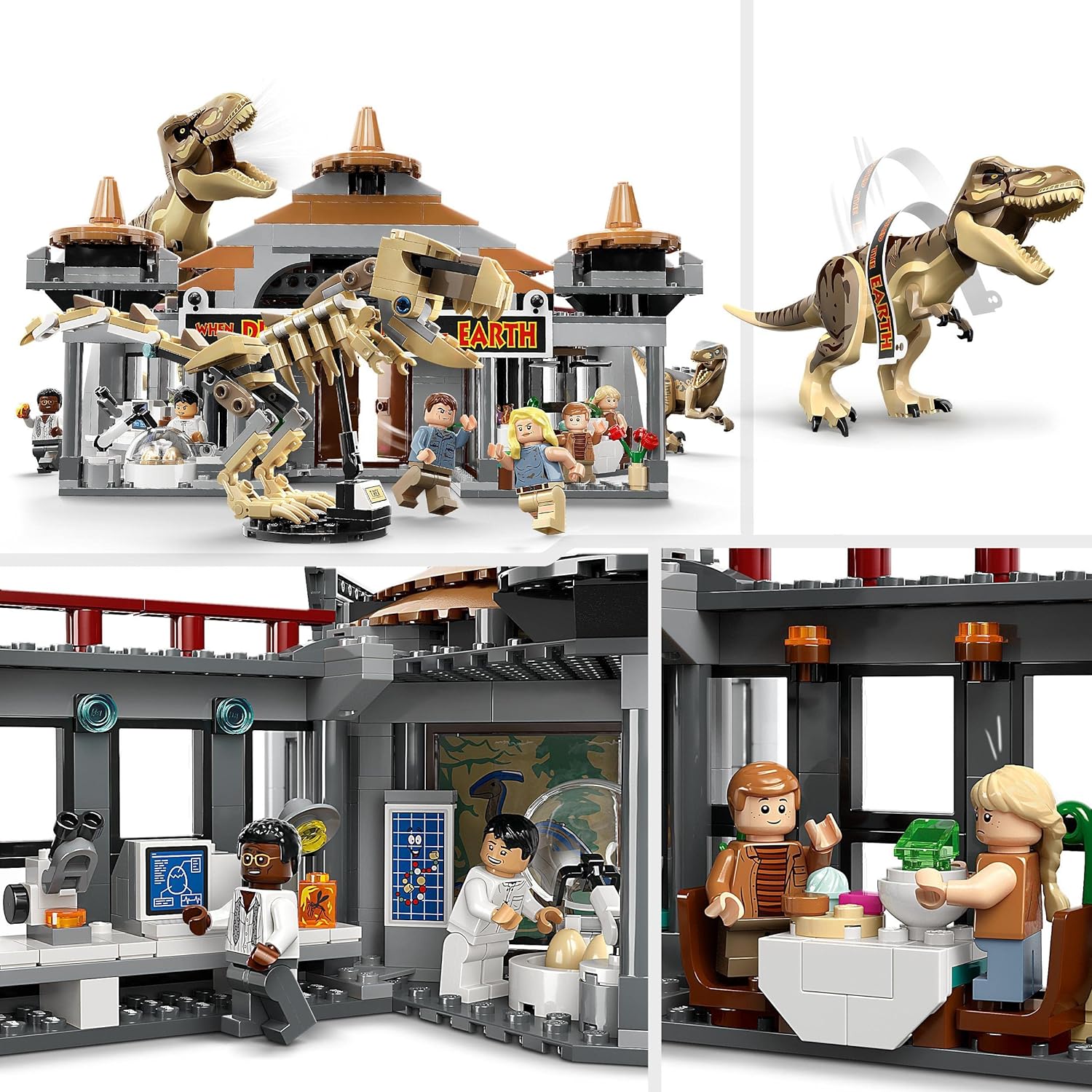 LEGO® | Jurassic Park: Visitor Centre T-Rex & Raptor Attack (76961)