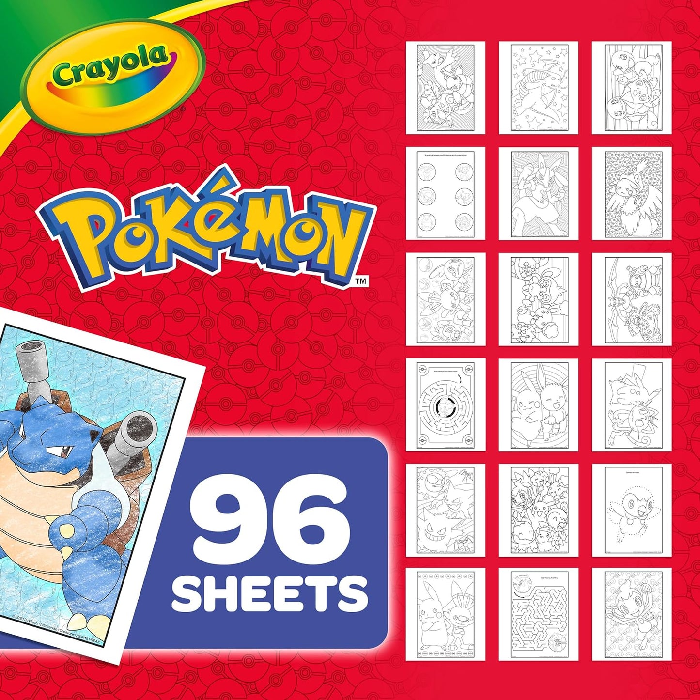 Crayola Pokemon 96-page Colouring Book