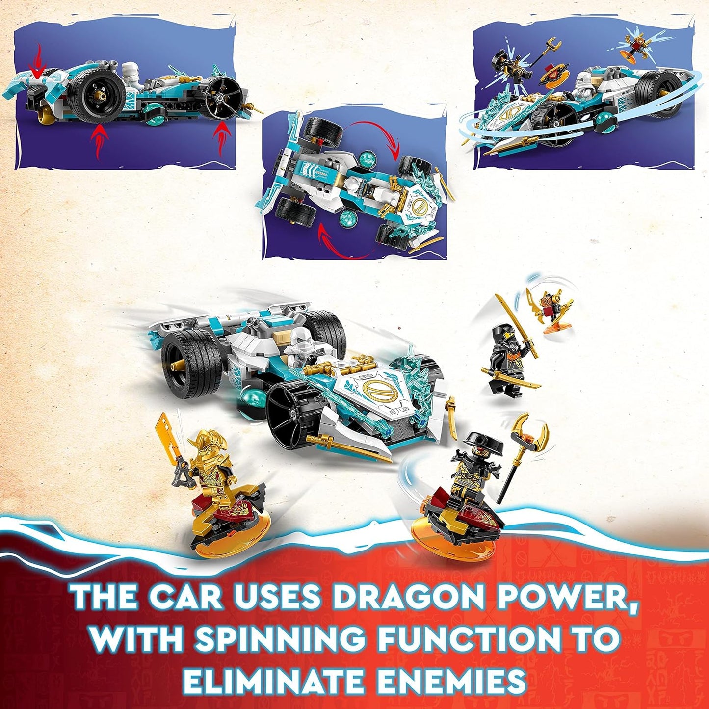 LEGO® | Ninjago: Zane's Dragon Power Spinjitzu Racing Car (71791)