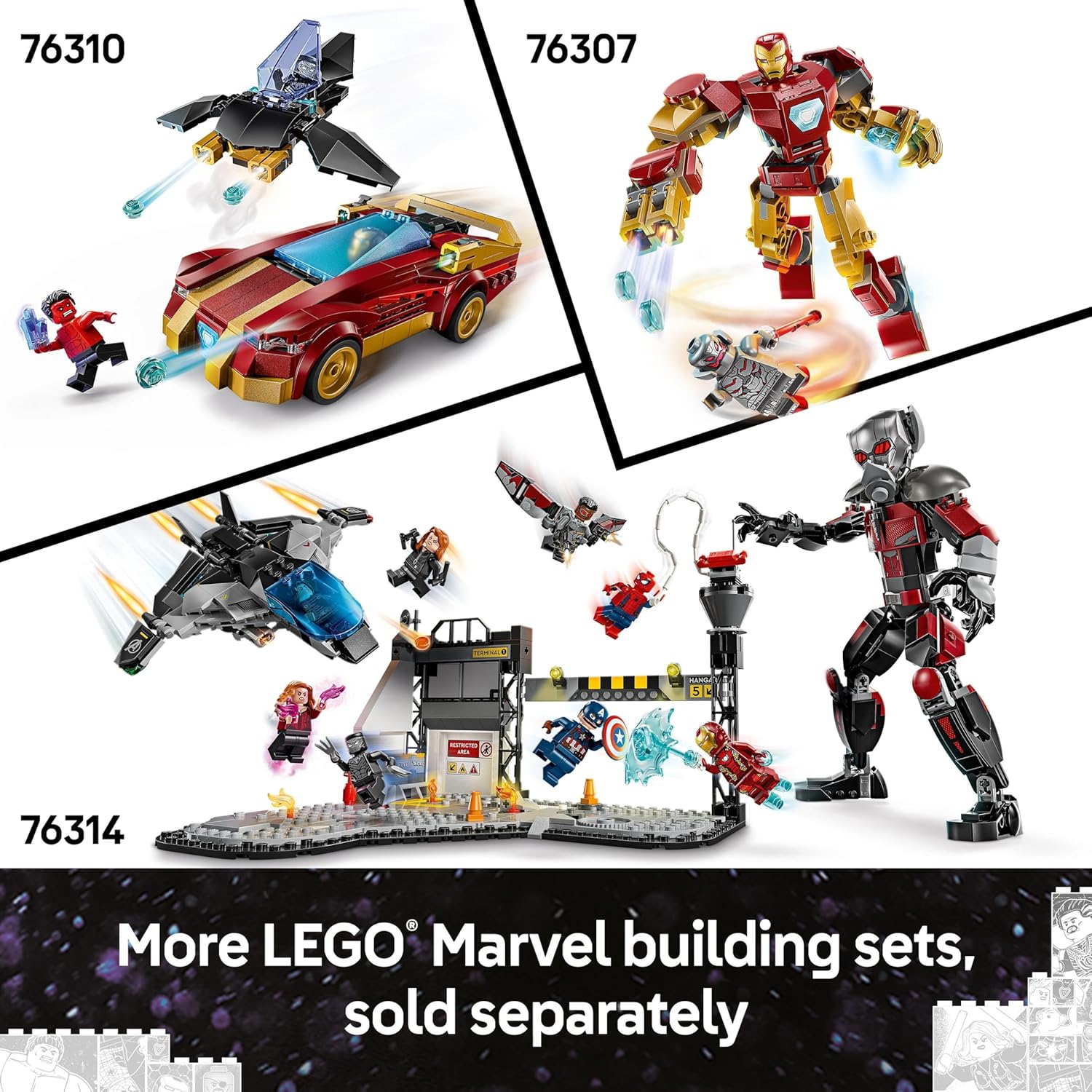 LEGO® | Marvel: MARVEL Logo & Minifigures (76313)