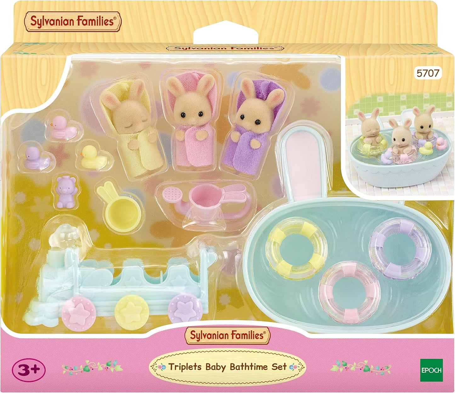Sylvanian Families: Triplets Baby Bathtime Set
