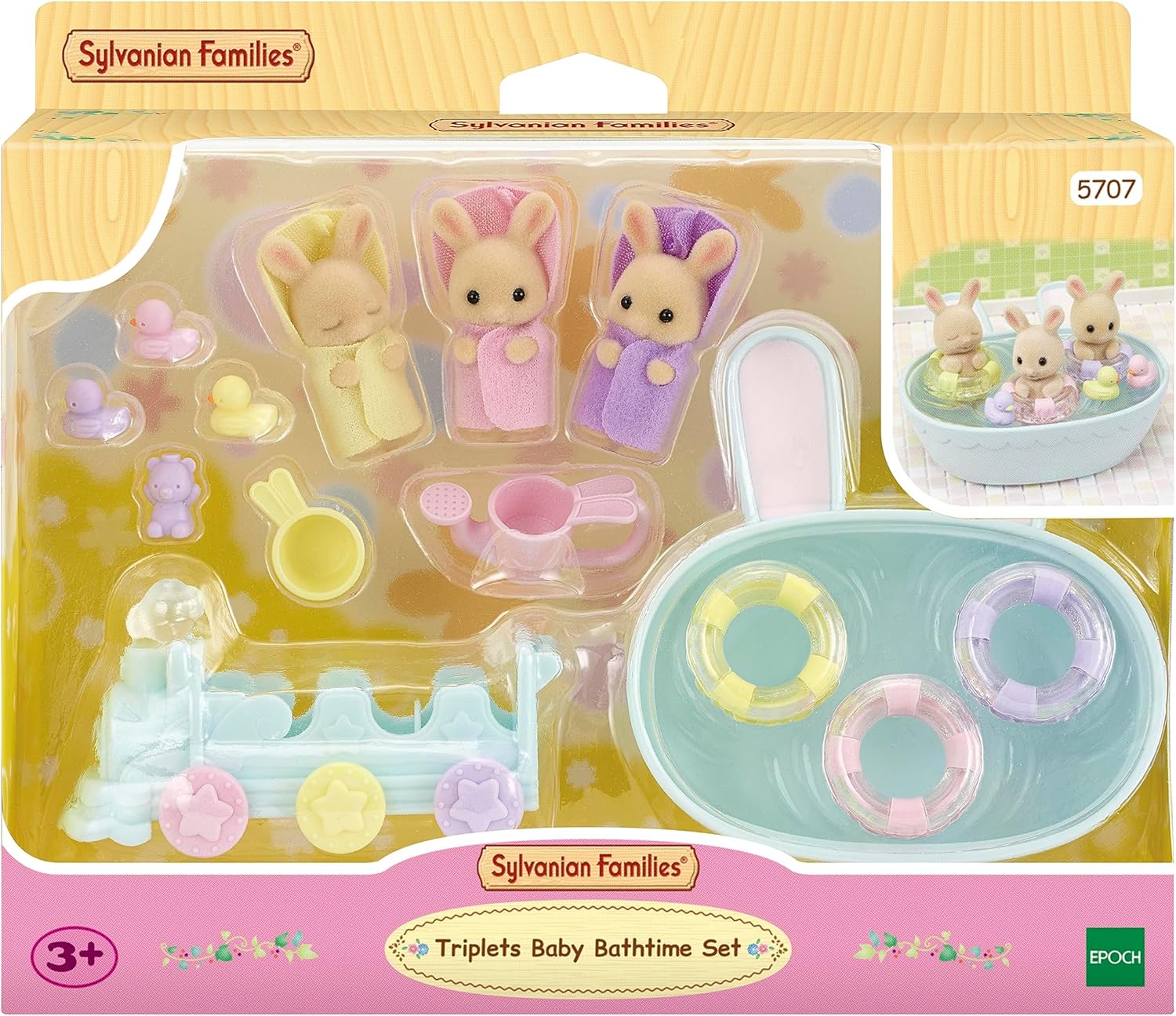 Sylvanian Families: Triplets Baby Bathtime Set
