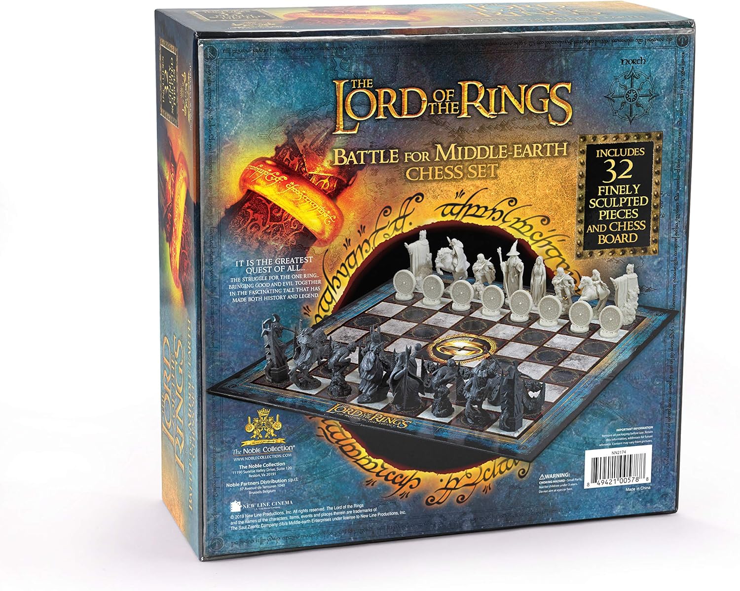 The Lord of the Rings: Battle for Middle-earth Chess Set