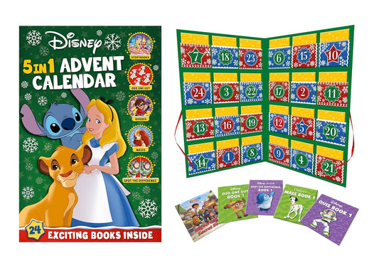 Disney: 5-in-1 Advent Calendar Books
