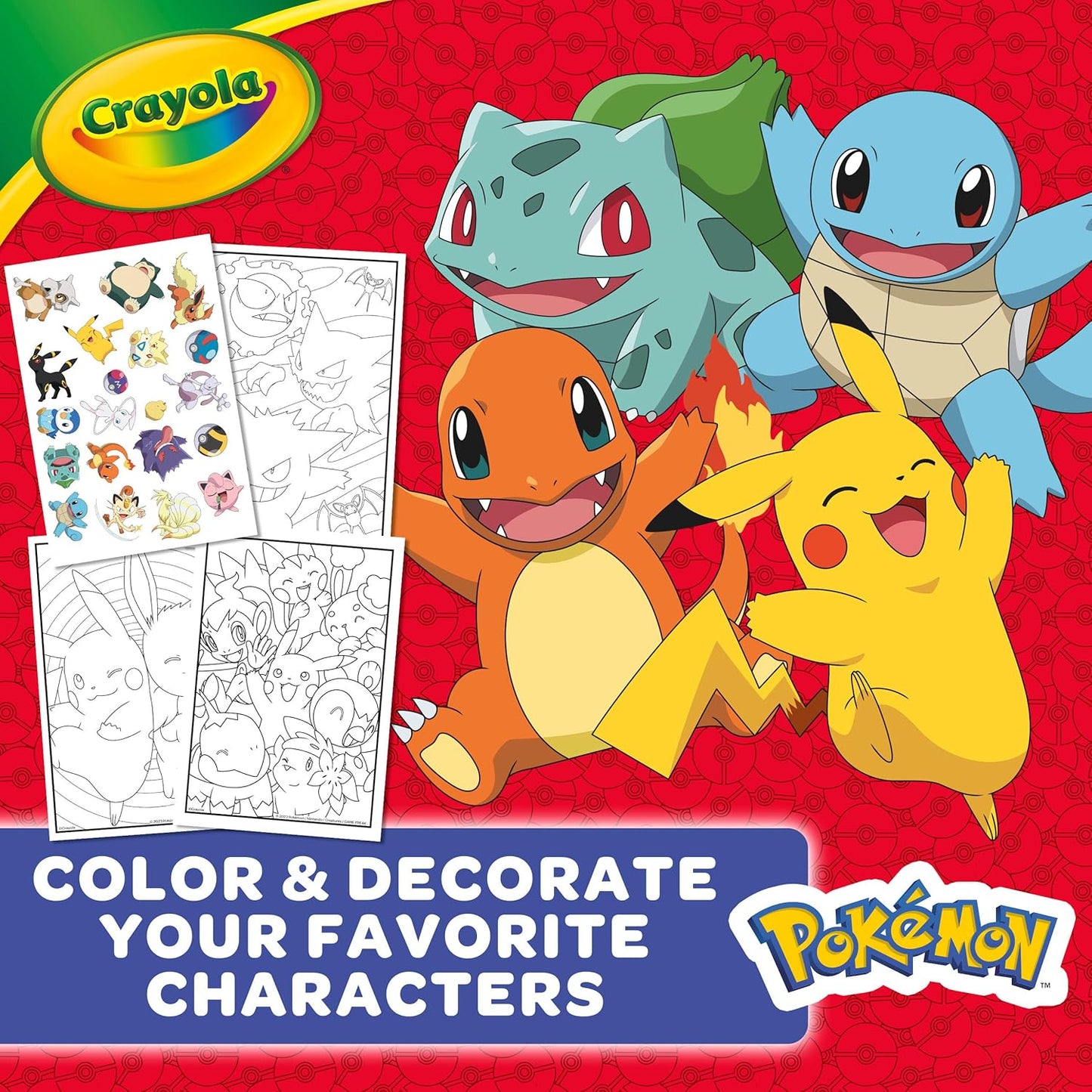 Crayola Pokemon 96-page Colouring Book