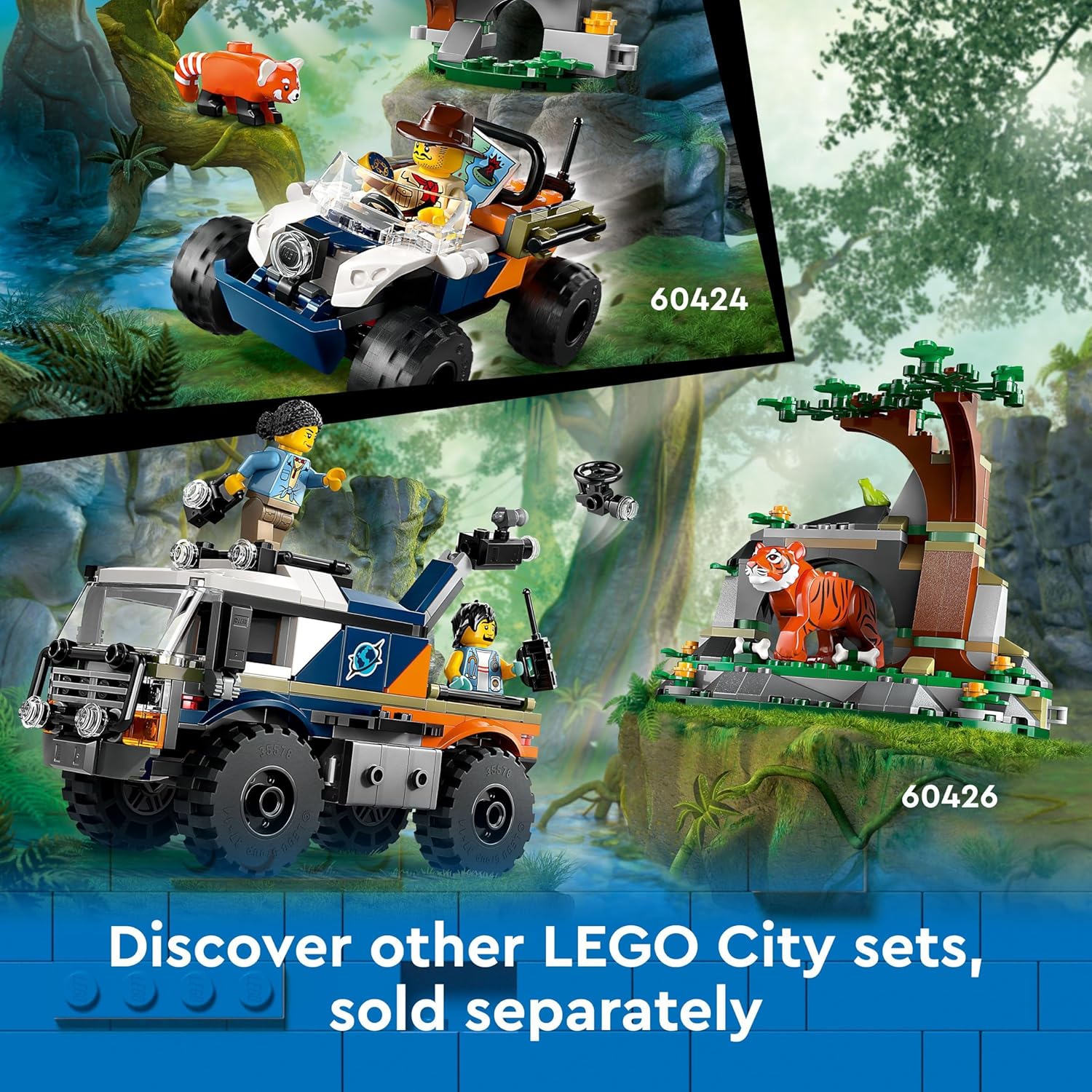 LEGO® | City: Jungle Explorer Helicopter at Base Camp (60437)