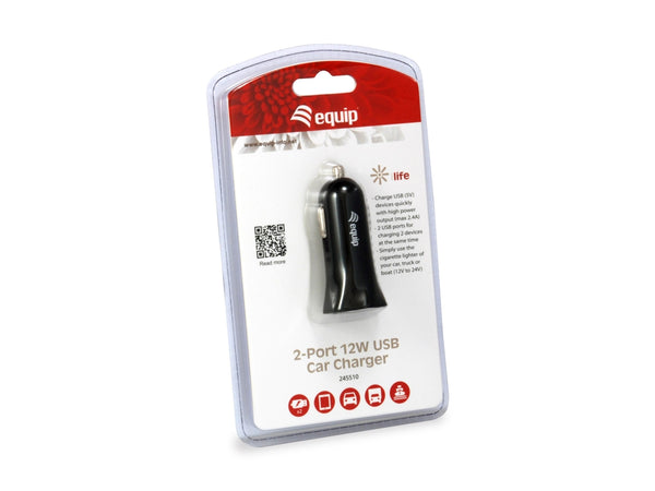 Equip Car Charger 5V 2 USB-A Port