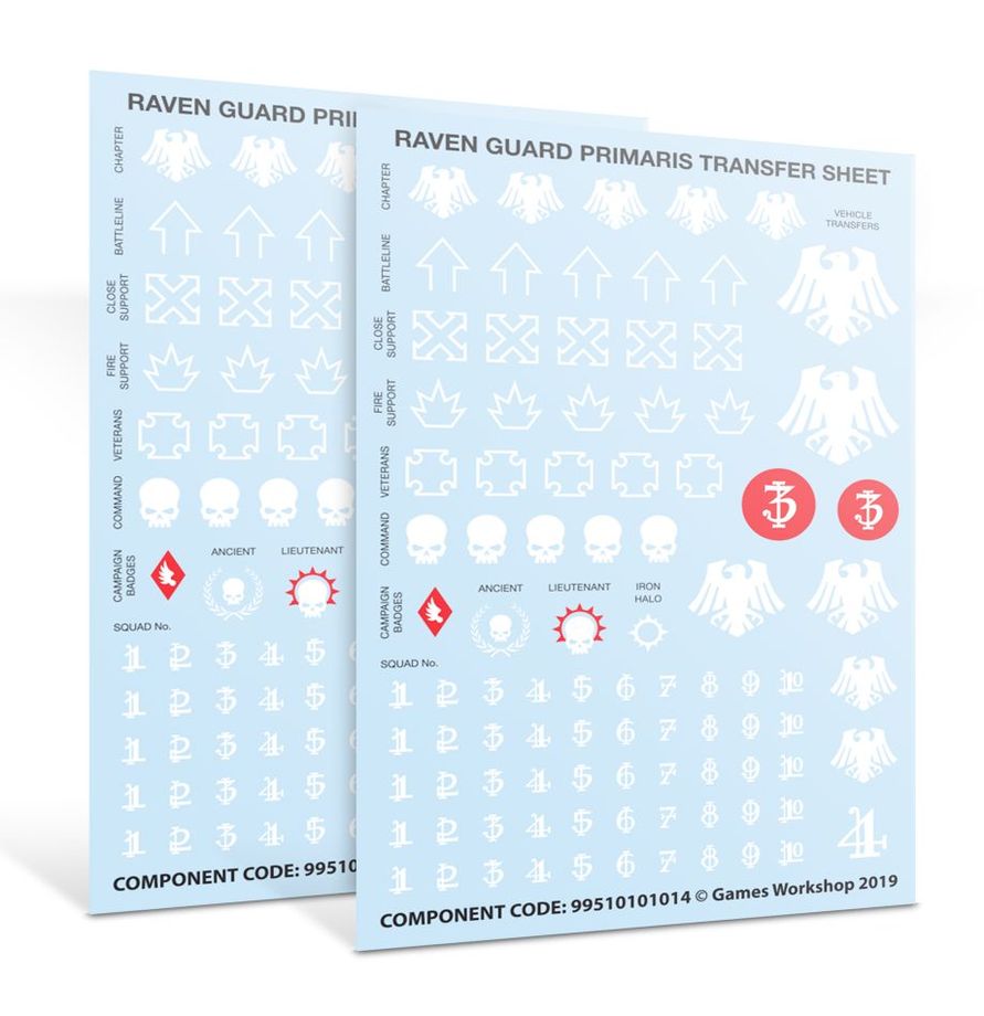 Warhammer 40,000 Raven Guard Primaris Upgrades & Transfers