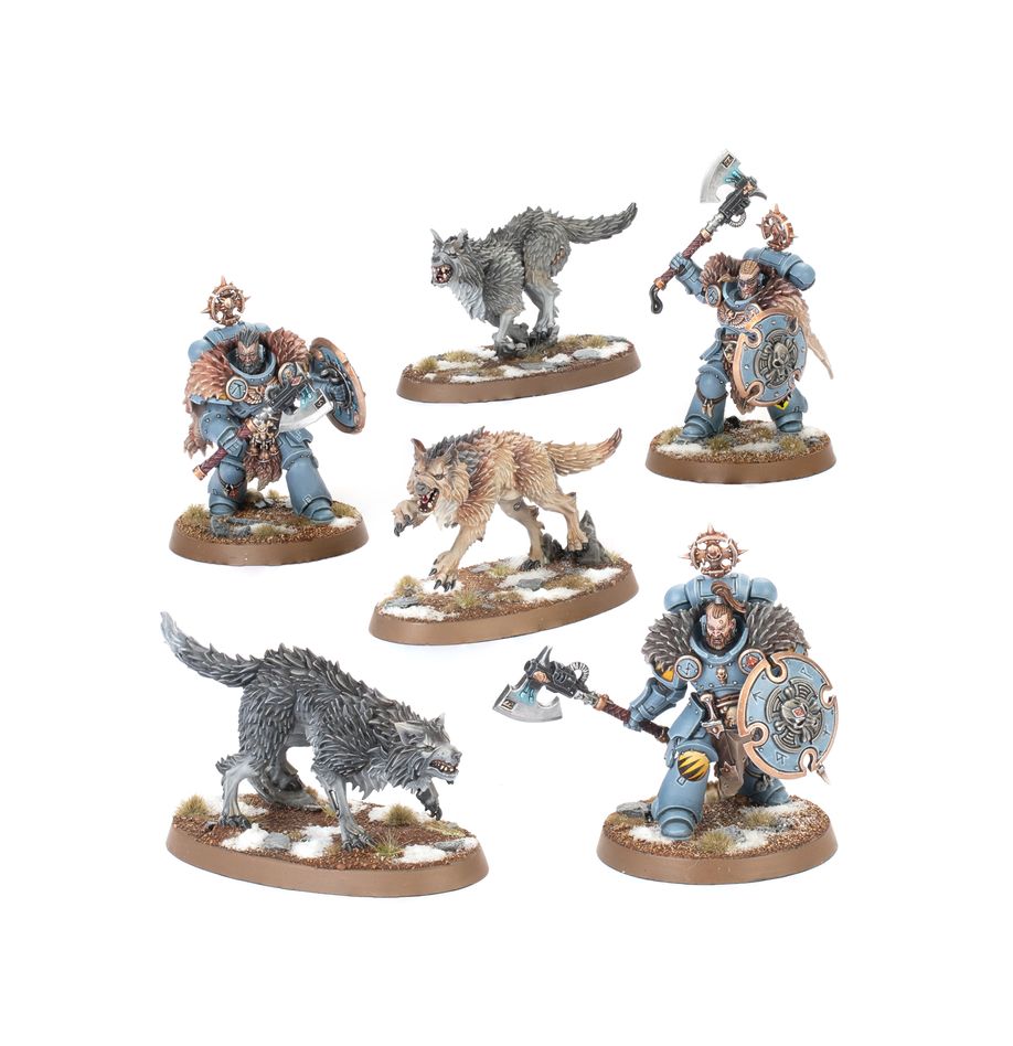 Warhammer 40,000 Space Wolves Wolf Guard Headtakers box