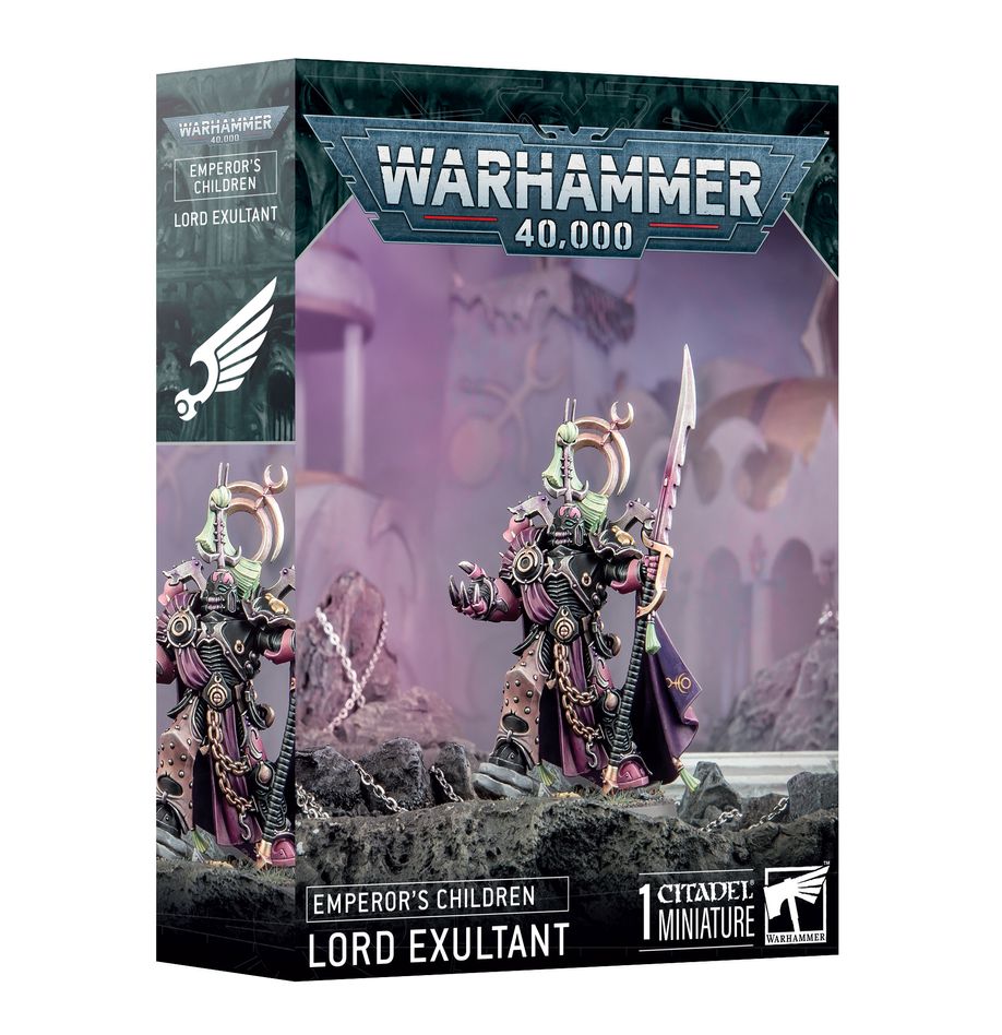 Warhammer 40,000 Emperor's Children Lord Exultant miniature