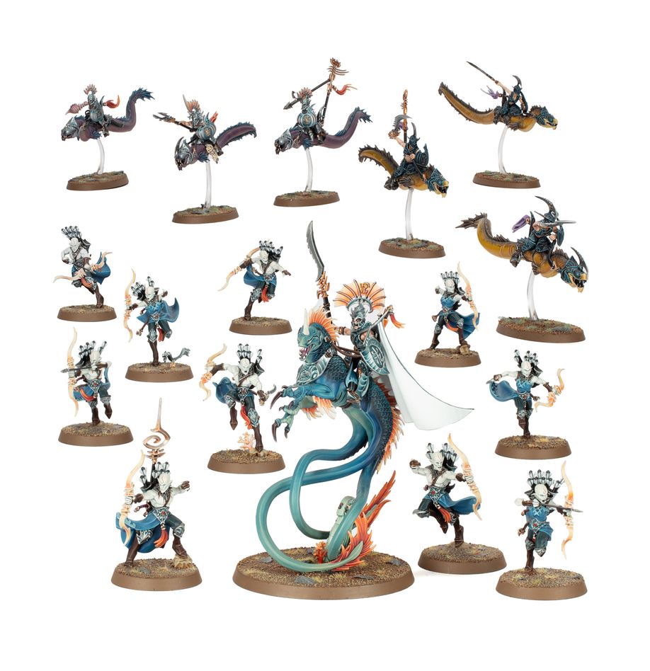 Warhammer Age of Sigmar Spearhead Idoneth Deepkin Akhelian Tide Guard box art