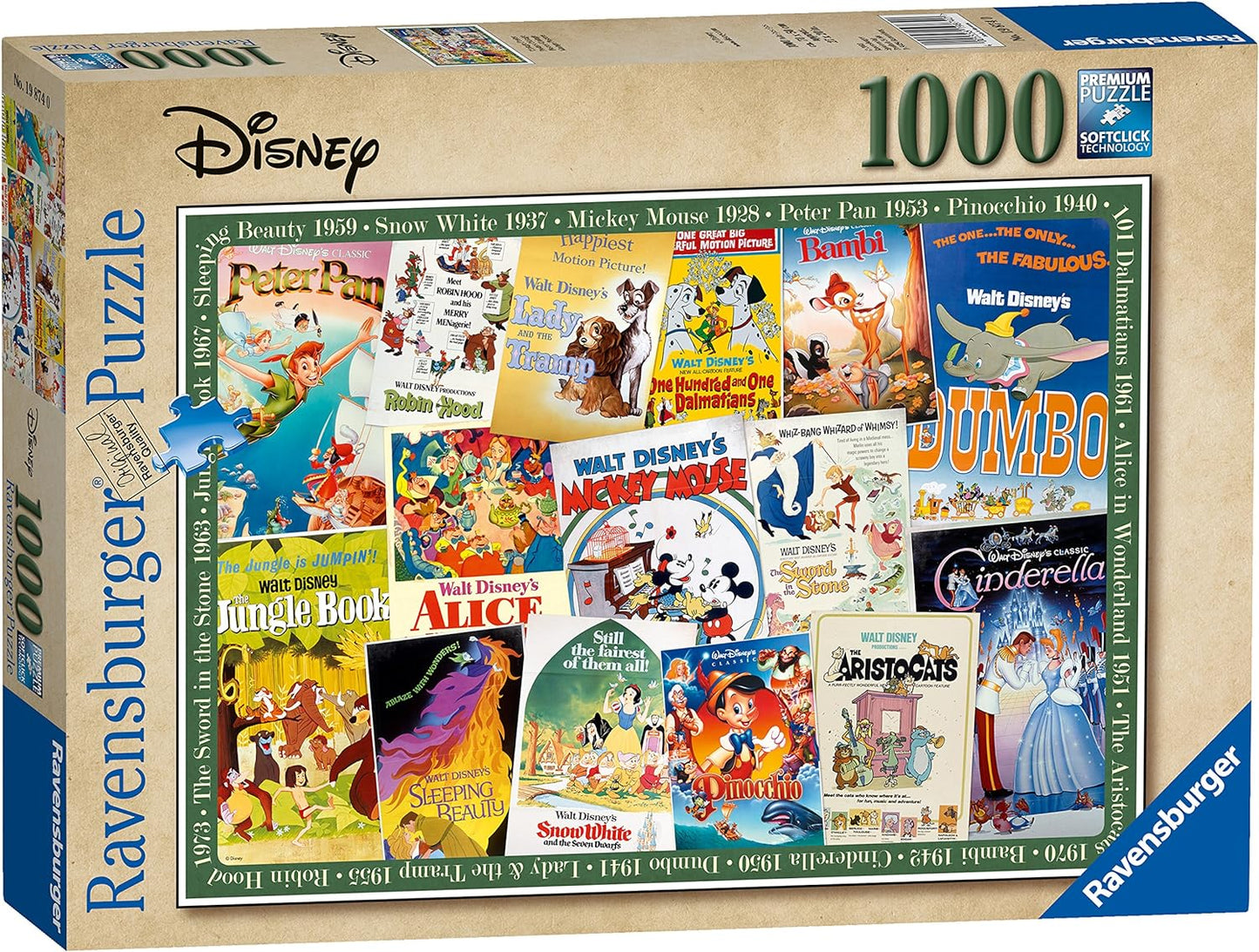 Disney Vintage Movie Poster, 1000pc