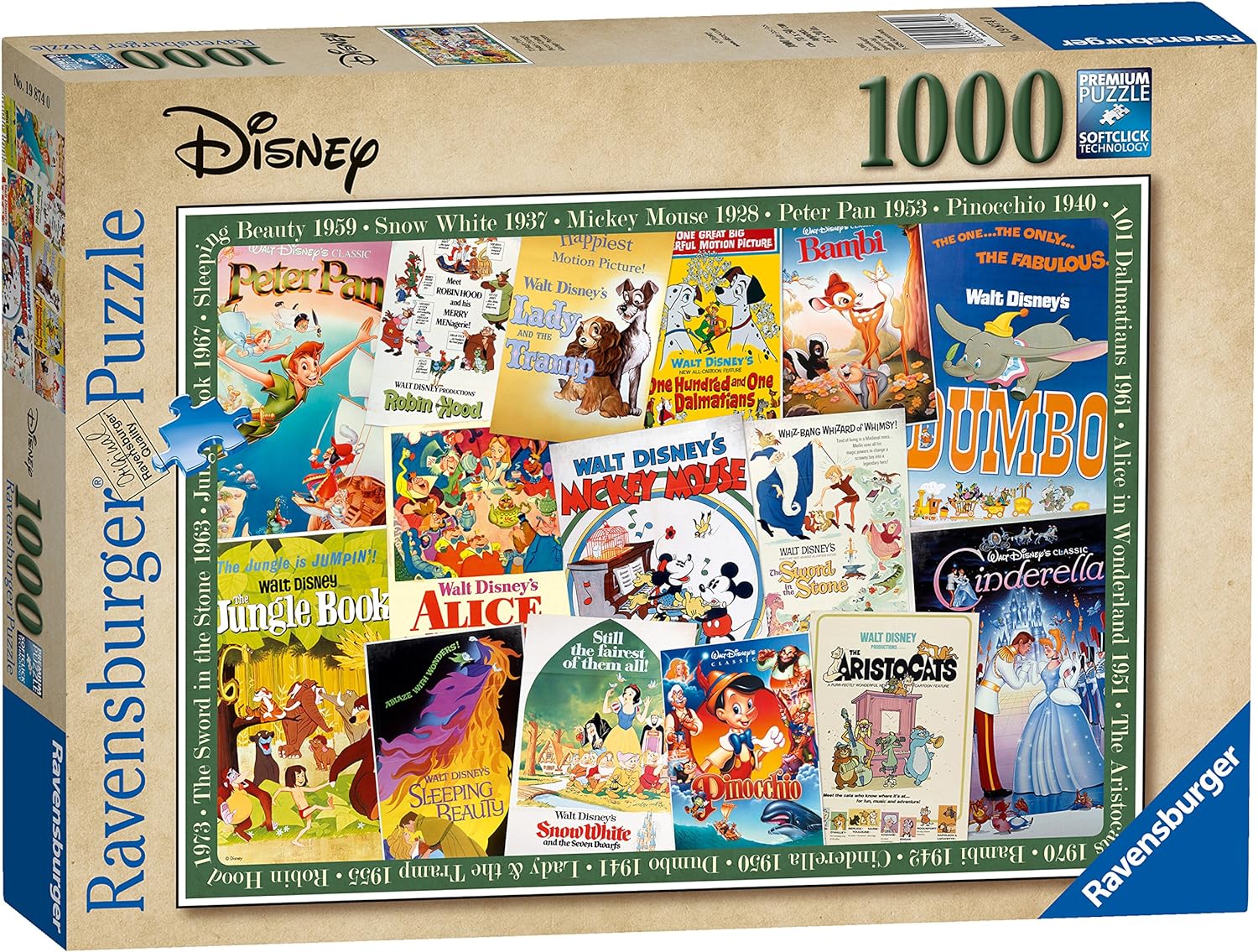 Disney Vintage Movie Poster, 1000pc