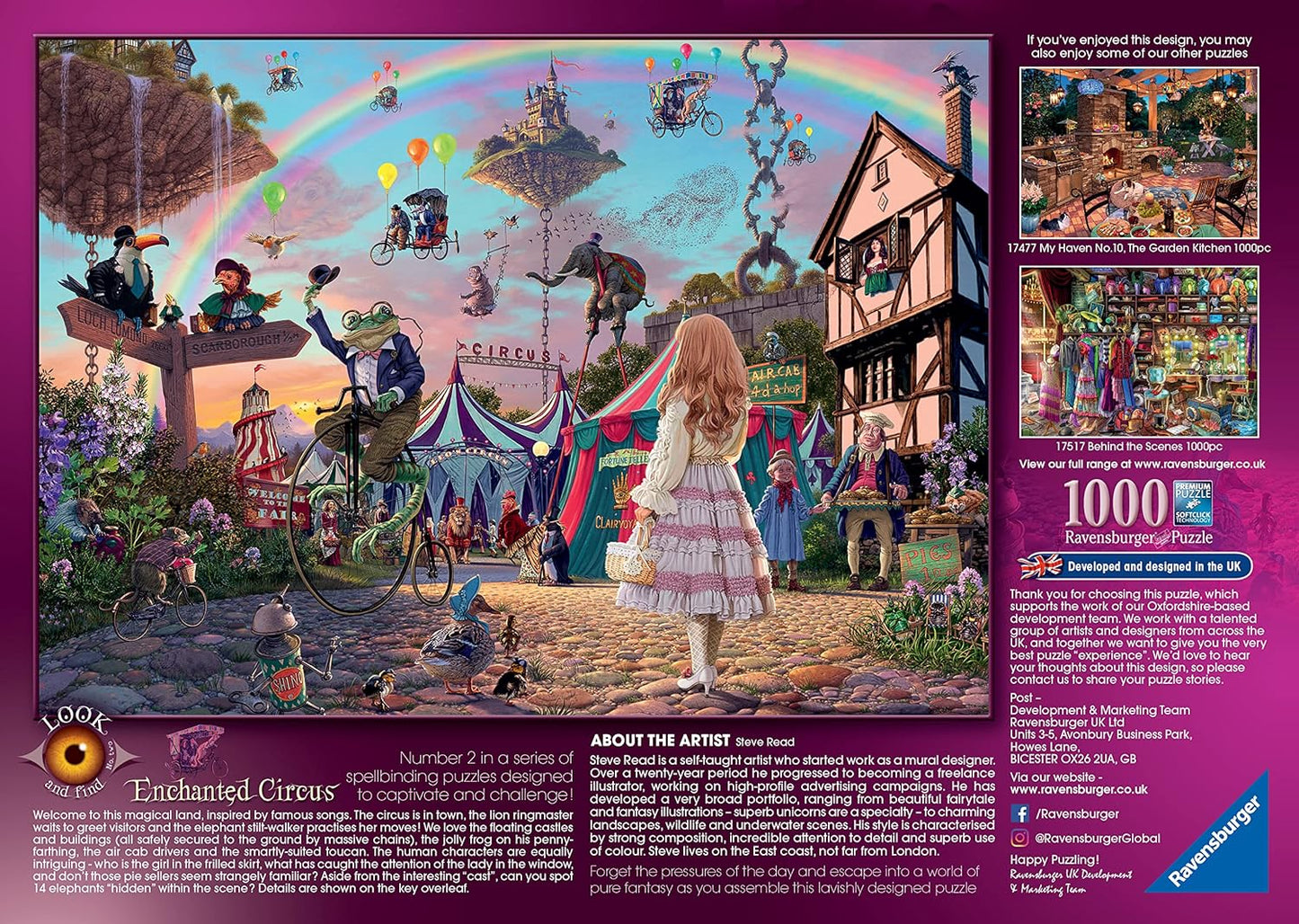 Ravensburger | Look & Find No.2, Enchanted Circus, 1000pc