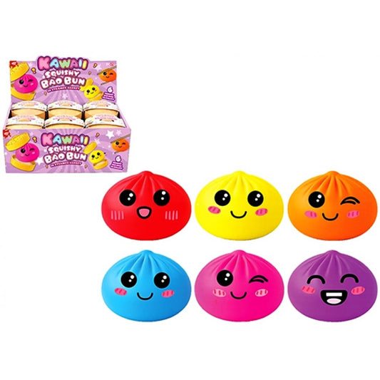 Bao Bun Neon 5.5cm Maltose Squishy in Basket
