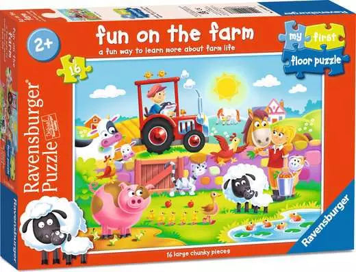 Ravensburger Fun on the Farm 16 Piece Floor Puzzle