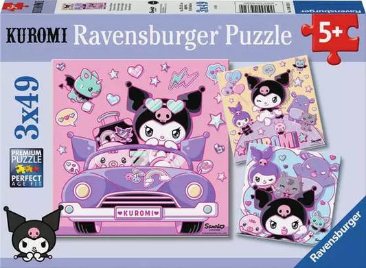 Ravensburger Kuromi on Tour 3x49 Piece Puzzle