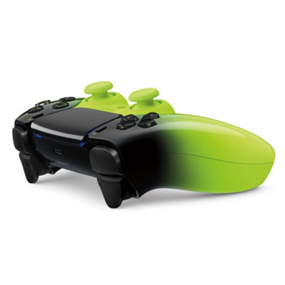 DualSense Remix Green Hyperpop controller side profile