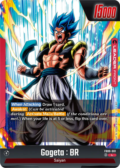 Dragon Ball Super Fusion World FB09 Gogeta leader card