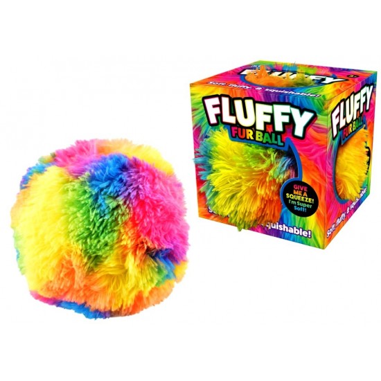 Fluffy Fur Ball: Jumbo Squishy in Box 18cm