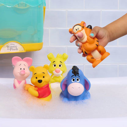 Disney Winnie the Pooh bath figures in use