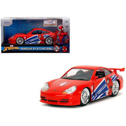 Jada Spider-Man Porsche 911 GT3 RS package and car
