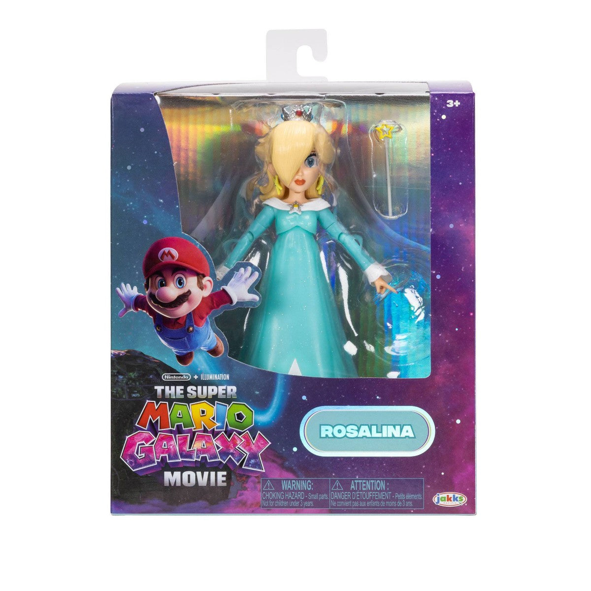The Super Mario Galaxy Movie Rosalina action figure packaging