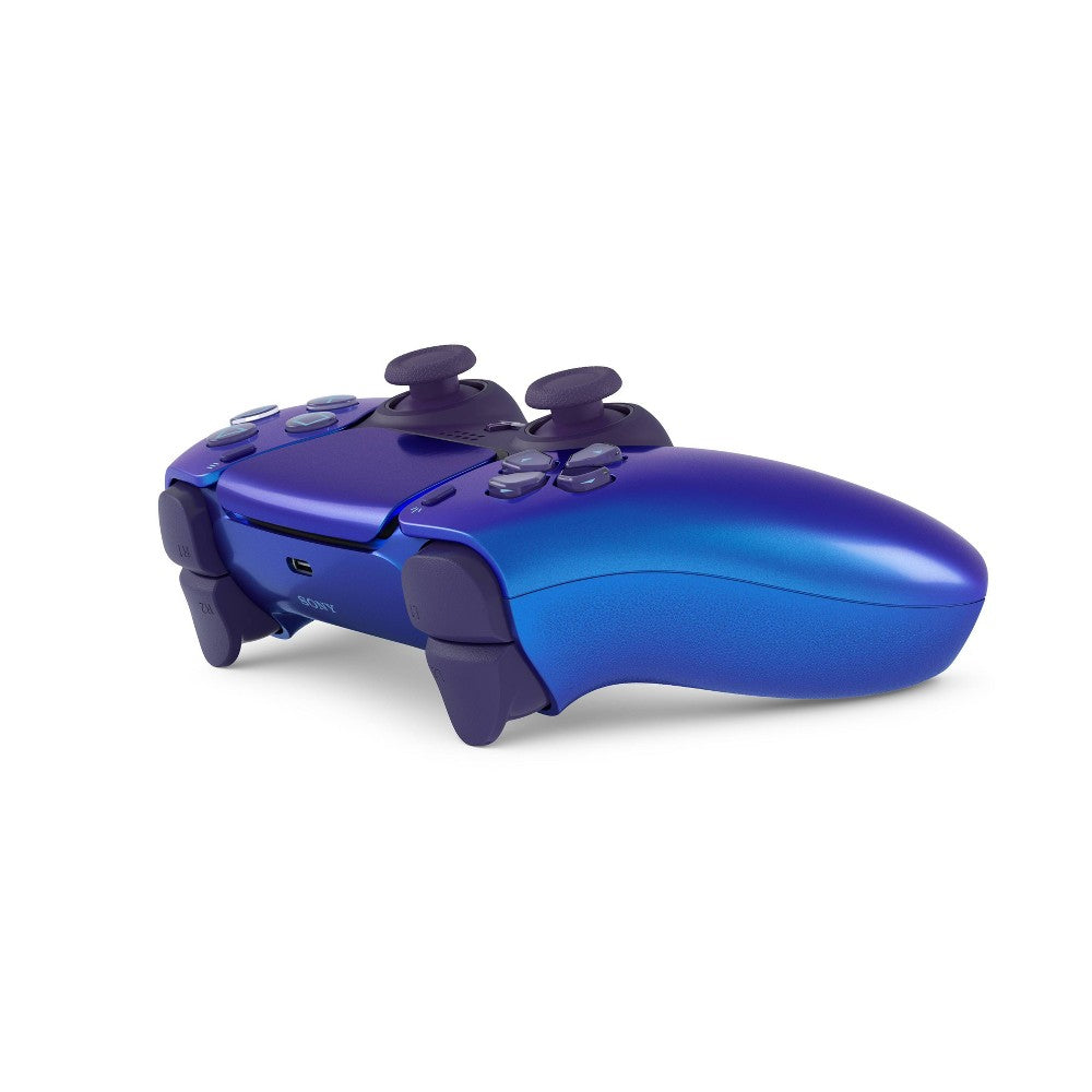 DualSense Wireless Controller Chroma Indigo angled rear view