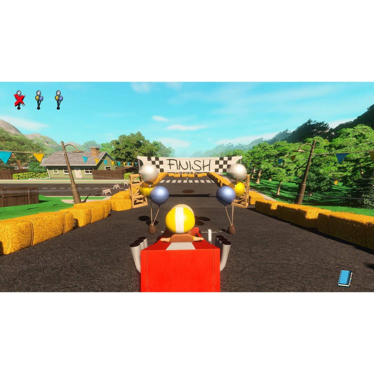 Snoopy and The Great Mystery Club racing mini-game screenshot