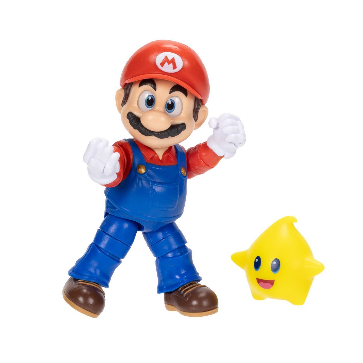 The Super Mario Galaxy Movie Mario action figure with Luma Star
