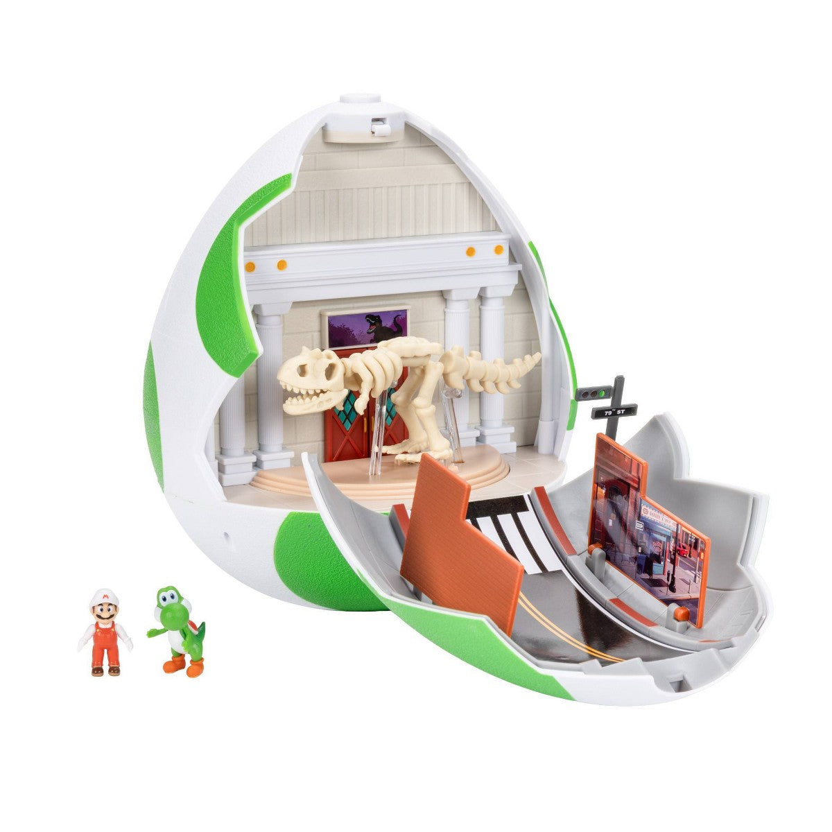 The Super Mario Galaxy Movie Yoshi Egg Playset open view
