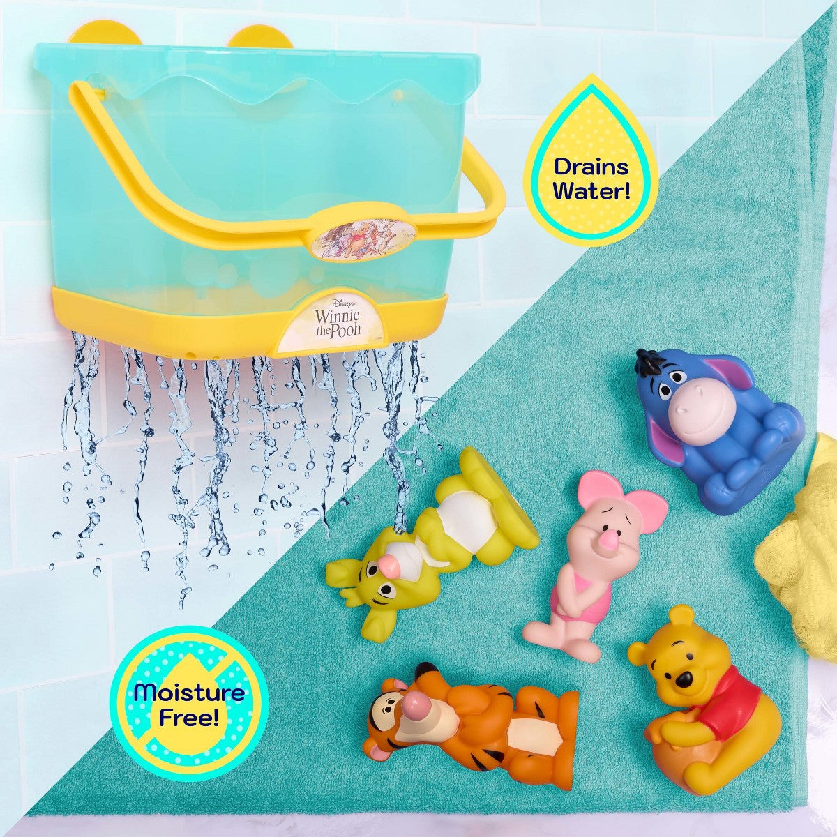Disney Winnie the Pooh Bath Caddy contents