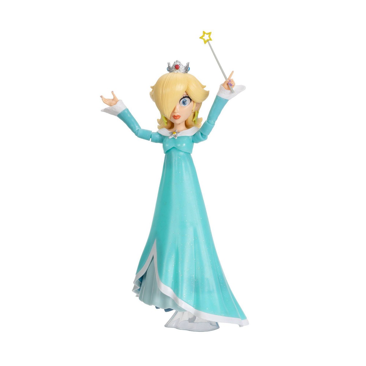 The Super Mario Galaxy Movie Rosalina action figure with wand