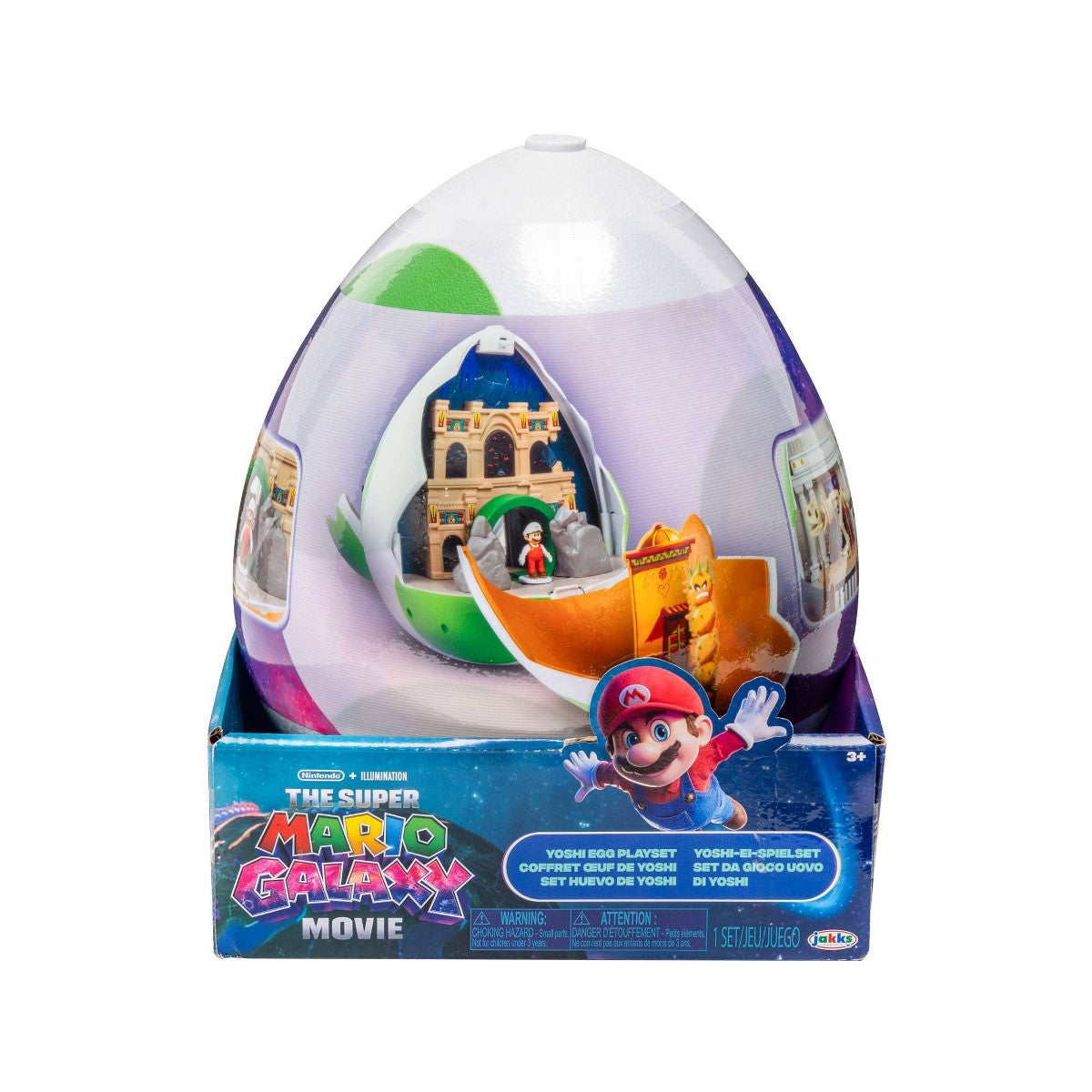 The Super Mario Galaxy Movie Yoshi Egg Playset packaging