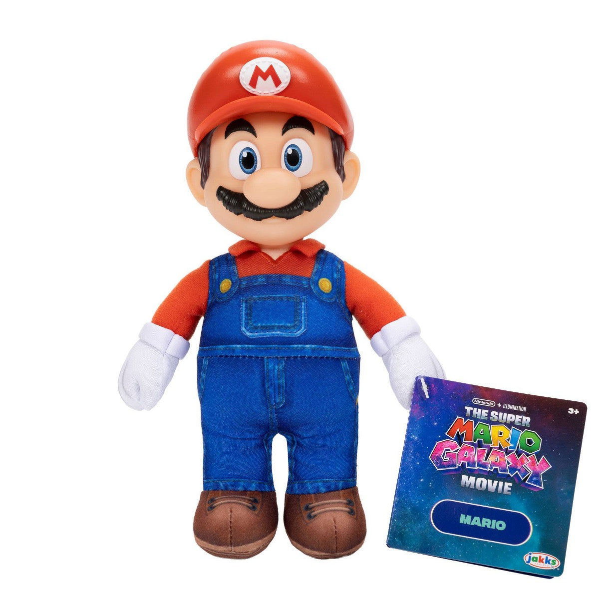 The Super Mario Galaxy Movie Mario plush with tag
