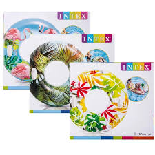 Intex: Pool Ring Tube Floatie 38" + Handles Assorted