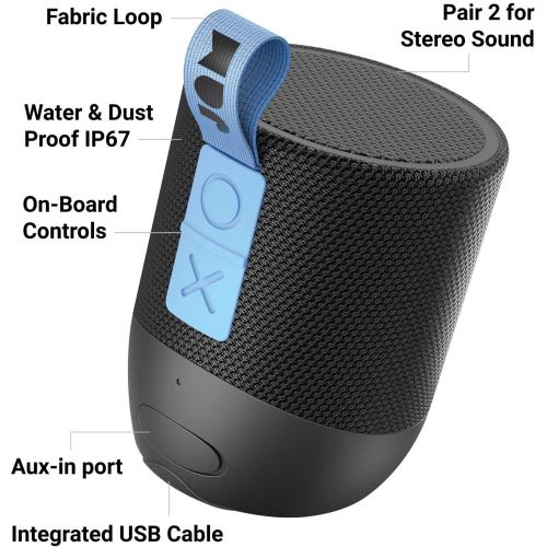 Jam: Double Chill Portable Bluetooth Speaker Black